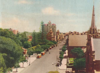 St. Georges Terrace, Looking West, vuodelta 1947.