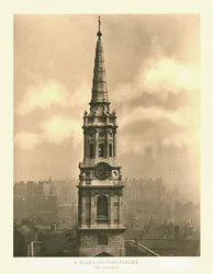St Giles-in-the-Fields, The Steeple, 1800-luvun puolivälissä.