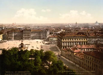 Iisakin aukio, Pietari, Venäjä, c1890-c1905