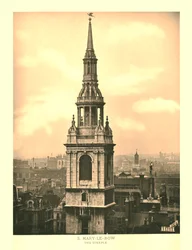 St Mary-Le-Bow, The Steeple, 1800-luvun puolivälissä.
