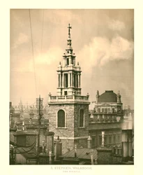 St Stephen Walbrook, Torni, 1800-luvun puolivälissä.