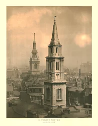 St Vedast Foster, The Steeple, 1800-luvun puolivälissä.