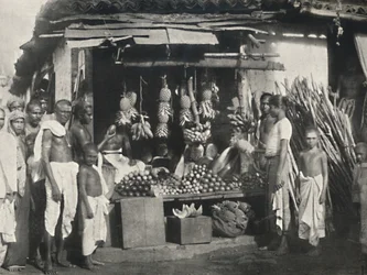 Hedelmämyyjän osasto Colombossa, 1926