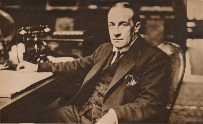Stanley Baldwin, vasta valittu Yhdistyneen kuningaskunnan pääministeri, toukokuu 1923 1935.