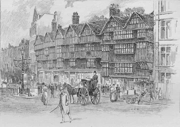 Staple Inn, Holborn Bars, Lontoo, 1910 1911