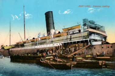 Höyrylaivan hiili, Port Said, Egypti, 1900-luku
