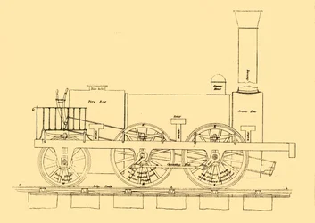 Stephensons 1833 Veturi, 1887.
