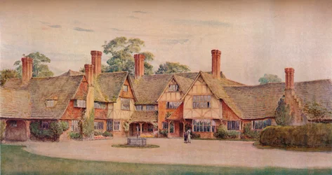 Stoke Barn, Fulmer, Bucks. Gerald Unsworth & Inigo Triggs, arkkitehdit, 1914