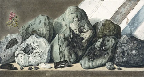 Kiviä ja kristalleja Vesuviukselta, n. 1770