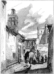 Katunäkymä Tlemcenissä, Algeriassa, 1890