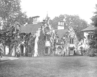 Sunnyside, Washington Irvingin koti, lähellä Tarrytownia, New Yorkin osavaltio, USA, c1900.