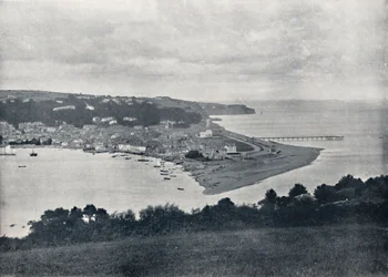Teignmouth - Yleisnäkymä Deneen, 1895