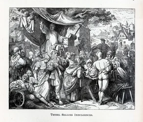 Tetzel Selling Indulgences, 1882