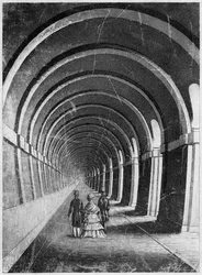 Thames-tunneli, Lontoo, 1800-luvun puoliväli