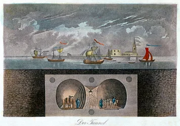 Thames-tunneli, c1830