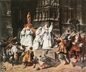 Frauenchiemseen luostari suojelee luostariaan, 1632, 1936.