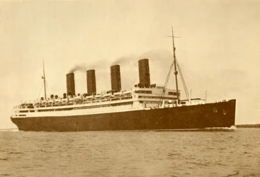Aquitania Cunard Line, 45 647 tonnia, vuodelta 1930.