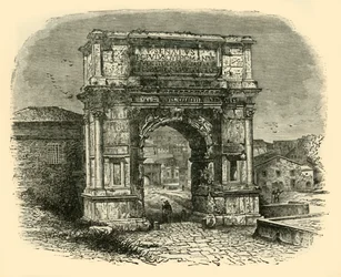 Tituksen kaari, Rooma, 1890.