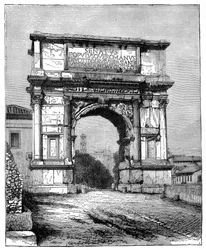 Tituksen kaari, Rooma, Italia, 1882
