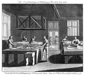Lasin hionta- ja kiillotustaito, 1748