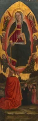 Neitsyt taivaaseenastuminen pyhien kanssa augustinolaiselta alttaritaululta, 145075.