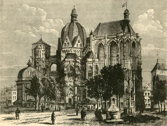 Aachenin basilika eli Aix-La-Chapelle, 1890.