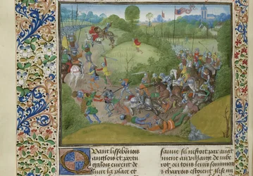 Aljubarrotan taistelu 14. elokuuta 1385, noin 1470-1475.