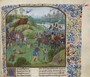 Radcot Bridgen taistelu 19. joulukuuta 1387, noin 1470-1475.