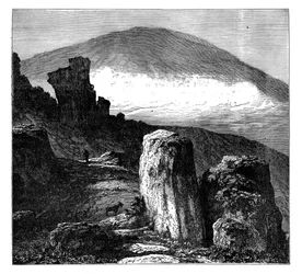 Brocken tai Blocksberg, Harz-vuoret, Saksa, n. 1890