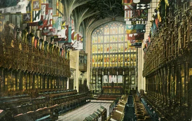 Kuoro St Georges Chapelissa, Windsorin linnassa, 1904.