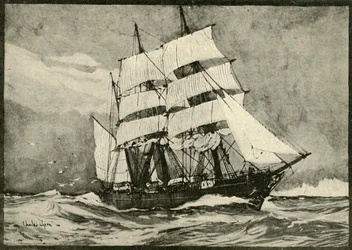 The Discovery Under Full Sail, 1901.