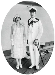 Yorkin herttua ja herttuatar HMS Renownilla, Malta, 1927, 1937