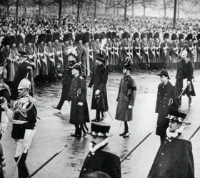 Yorkin herttua kuningas George vs:n hautajaisissa, 1936, 1937