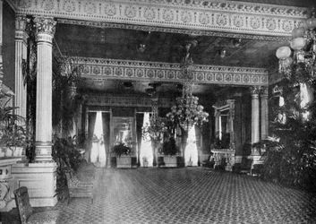 The East Room Valkoisessa talossa, Washington DC, USA, 1908