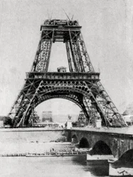 Eiffel-torni rakenteilla, Pariisi, 1888
