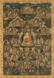 Kahdeksan lääkebuddhaa, 1700-luku.