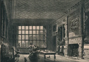 Elizabethan Room, Coombe Abbey, Warwickshire, 1915