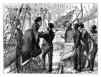 Ranskan keisarinna lähdössä Gazelliin, 1870 1800-luvun loppu