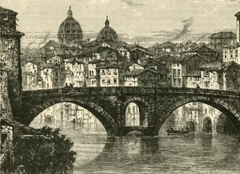 Fabricianin silta, Rooma, 1890.