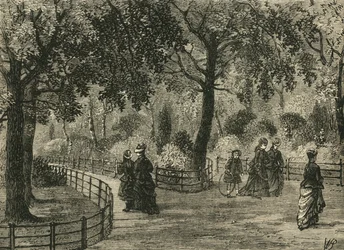 The Flower Walks, Kensington Gardens, 1876.