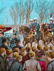 Kuningatar Victorian hautauskorteesi, jota seurasi kuningas Edward VII, 1901 c1902