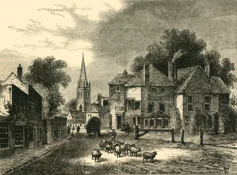 The Gate-House, Highgate, vuonna 1820, vuonna 1876.