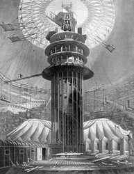 Geometrinen nousu Colosseumin gallerioihin, Regents Park, Lontoo, 1823 1926