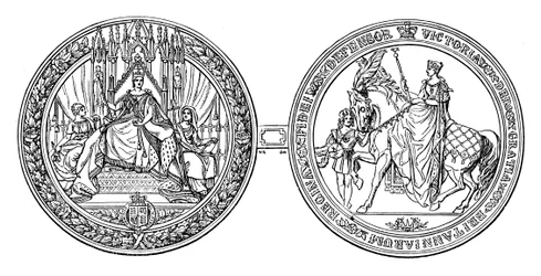 Kuningatar Victorian suuri sinetti, c1895