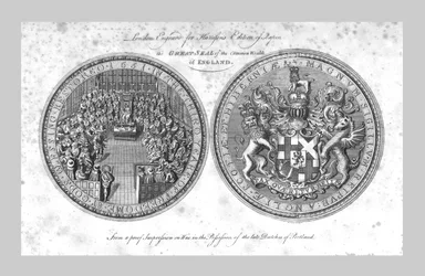 Englannin kansainyhteisön suuri sinetti, 1785.
