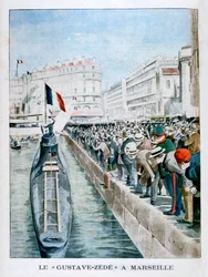Gustave-Zede saapuu Marseilleen vuonna 1901