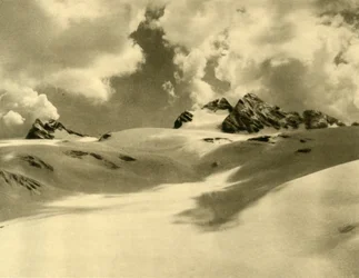 Hallstätter-jäätikkö, Dachstein-vuoret, Ylä-Itävalta, n. 1935.