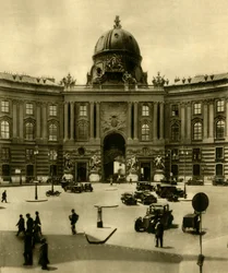 Hofburg, Wien, Itävalta, vuodelta 1935.