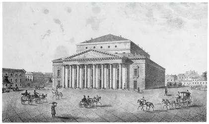 Keisarillinen Bolshoi Kamenny -teatteri, Pietari, Venäjä, 1820-luku.