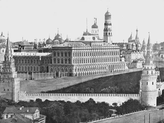Keisarillinen palatsi Kremlissä, Moskova, Venäjä, 1895.